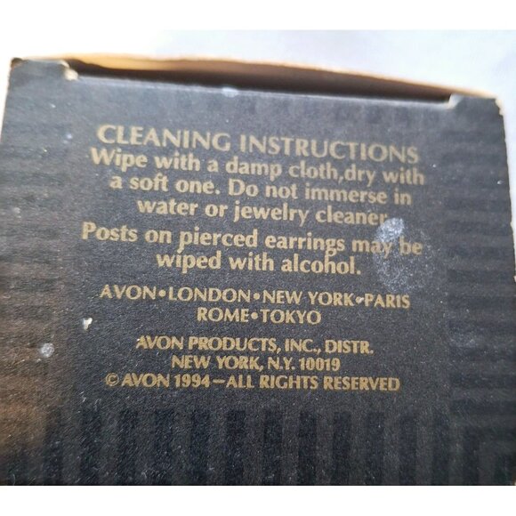 Vintage Avon Goldtone Pink Tulip Green Enamel Leaves Flowerpot Vintage Earrings - Picture 5 of 6